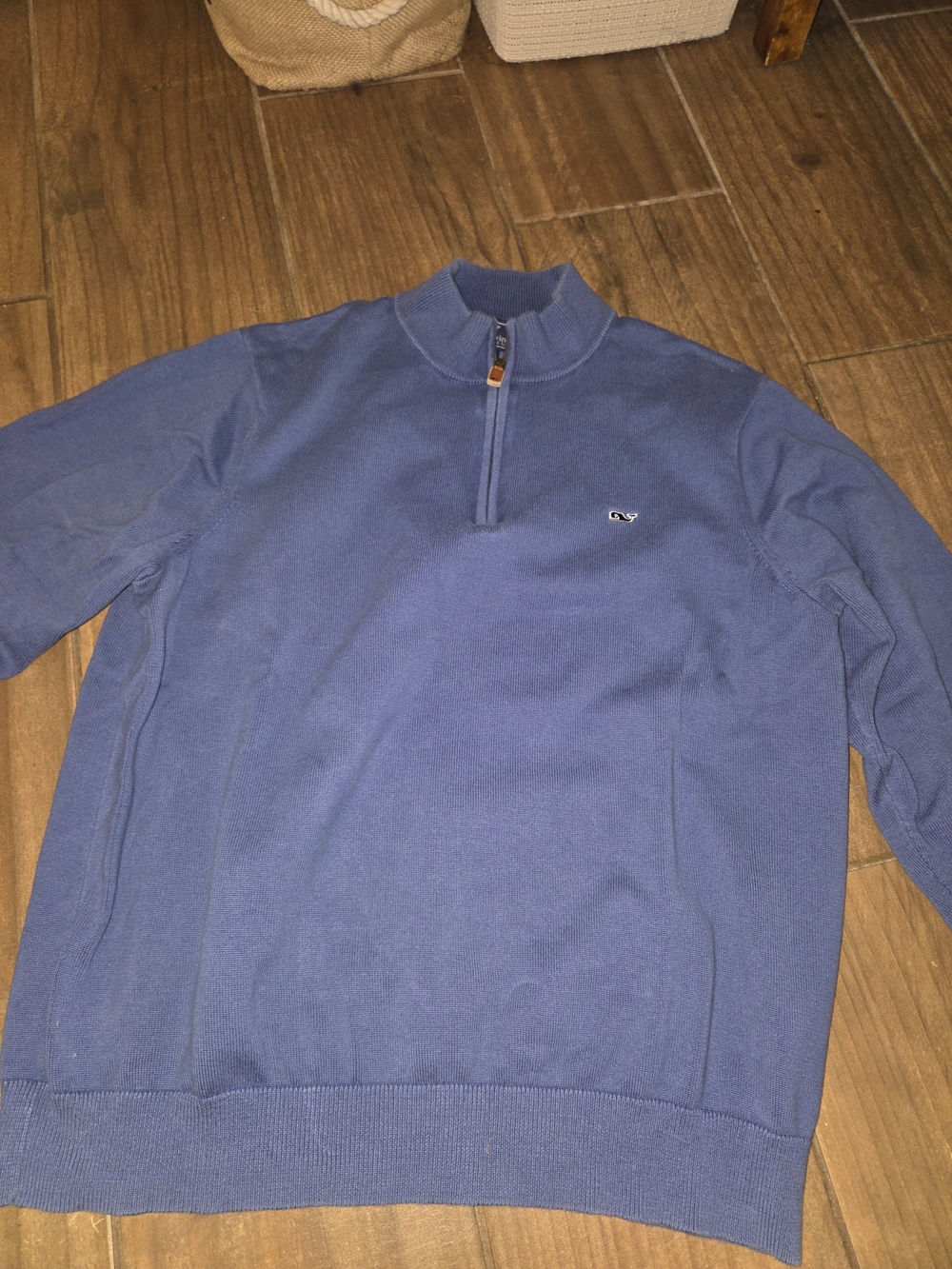 Vineyard Vines Men's Half-Zip Sweater in Blue